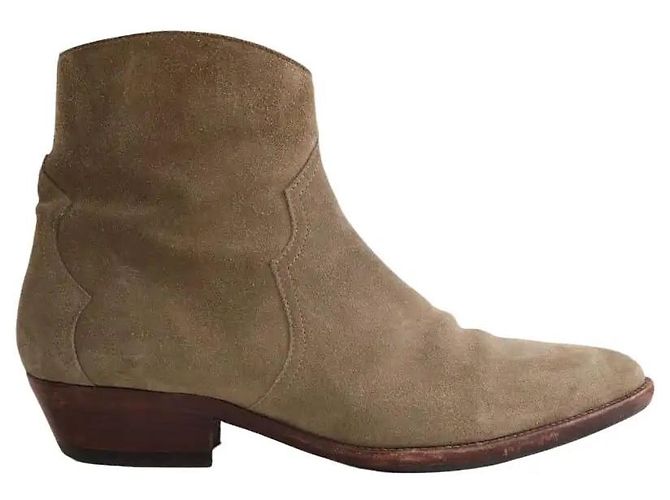 Isabel Marant Stiefel aus Wildleder Khaki
