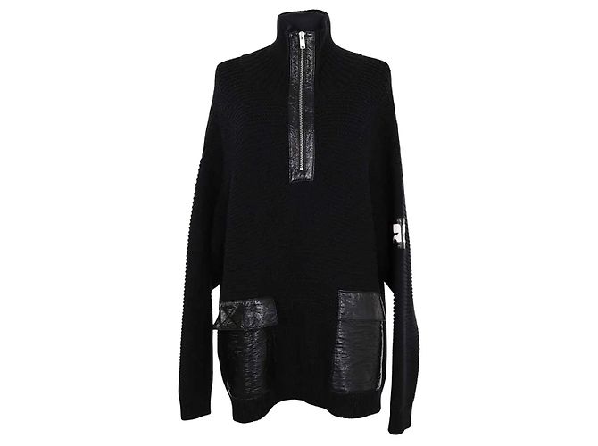 Courreges Maglione Courrèges nero in cotone M
