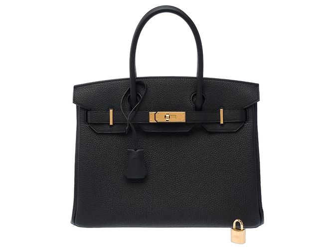 Hermès mala HERMES Birkin 30 em Couro Preto - 104040