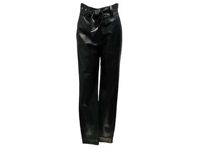 Iro Black Rifra Lammlederhose mit Gürtel