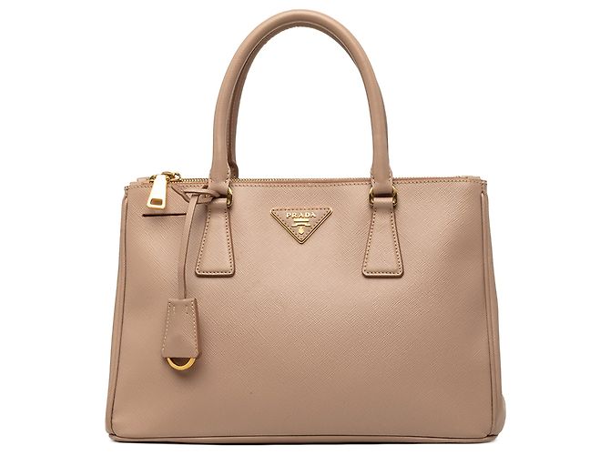 Bolsa Prada Small Saffiano Lux Galleria Double Zip Rosa