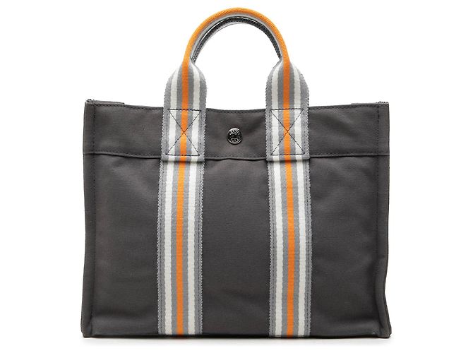 Bolso Tote Hermès Canvas Fourre Tout PM Gris