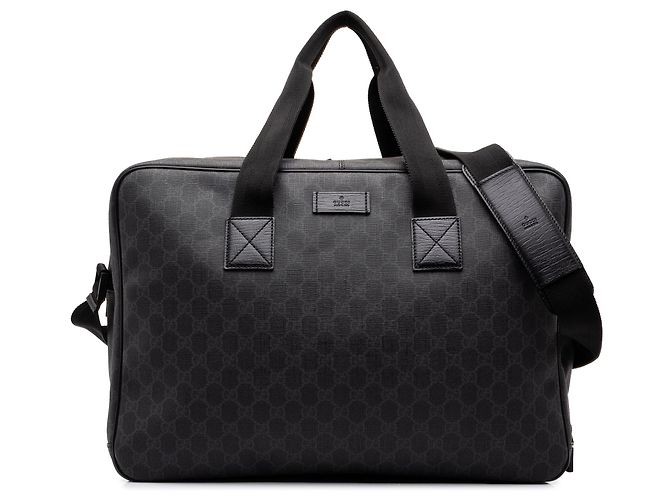Borsa da viaggio Gucci GG Supreme nera