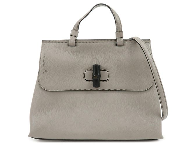 Gucci Bamboo Daily Top Handle Leather Small