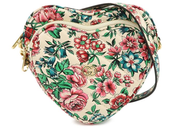 Gucci Interlocking G Heart Diagonal Quilted Leather Mini