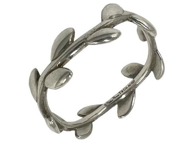 Autre Marque Anello Tiffany Vintage Olive Leaf Band