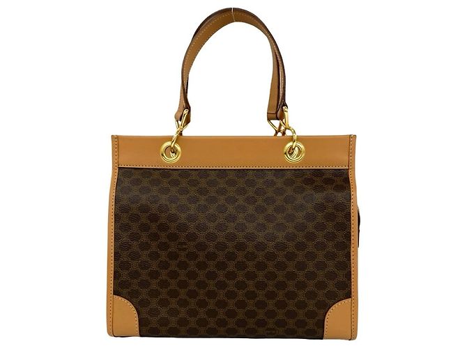 Céline CELINE Vintage Macadam Blazon Pattern Triomphe Handbag