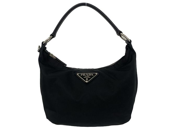 Saffiano Prada Triangle Logo Hardware Shoulder Bag