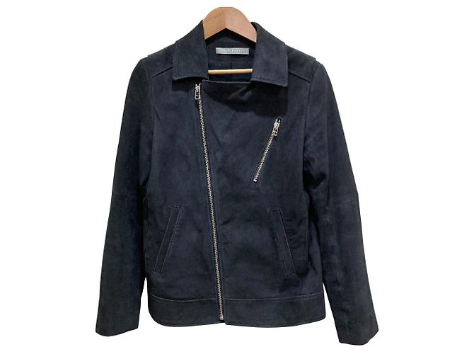 Theory luxe SILKY SUEDE NOB Wildlederjacke