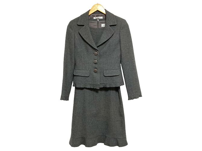 Autre Marque Courreges Wollkleid-Jacken-Ensemble