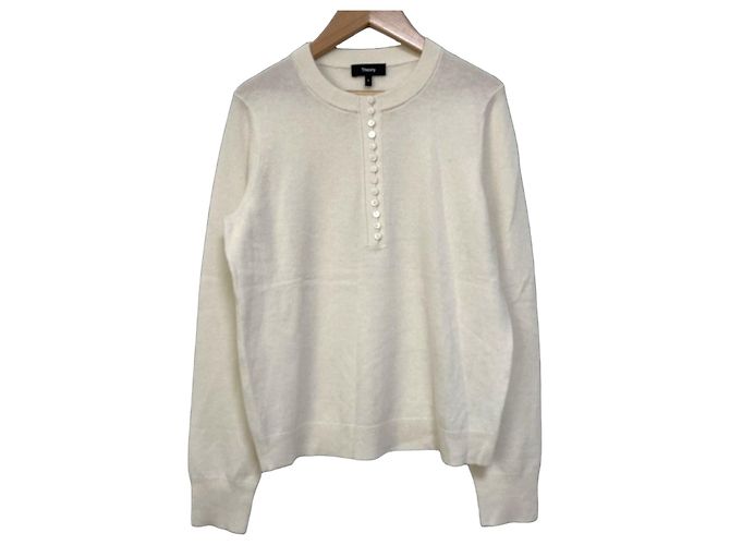 Theory CASHMERE BTN PLKT HENLEY Kaschmir-Strickware