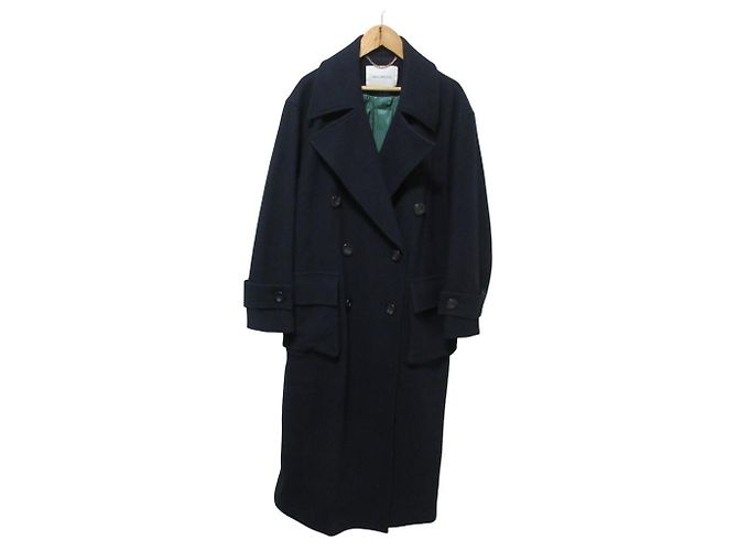 Autre Marque MIDIUMISOLID Wool Double-breasted Long Coat