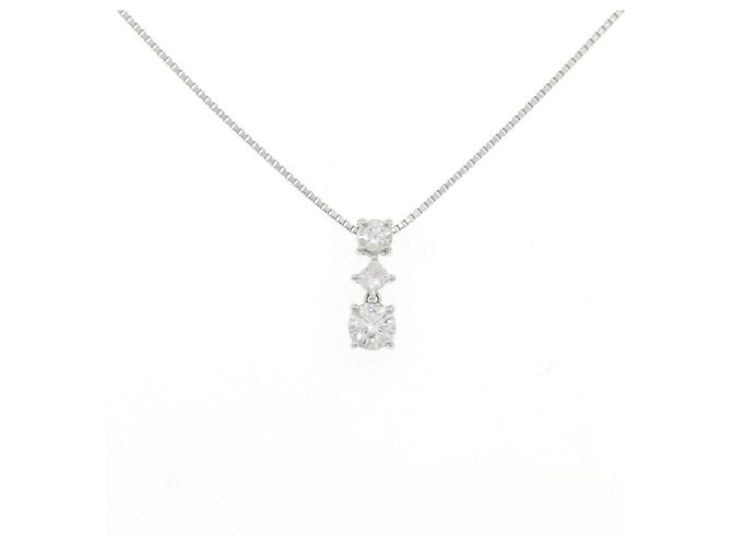 Autre Marque Collana di diamanti Pt900/Pt850