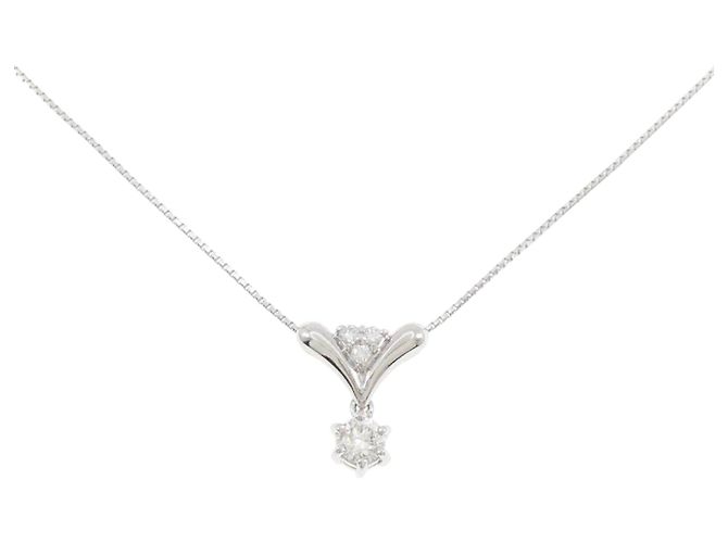 Autre Marque Diamantenhalskette PT900 PT850
