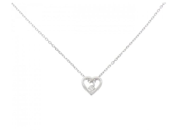 Autre Marque Collana in oro bianco Au750 e diamanti