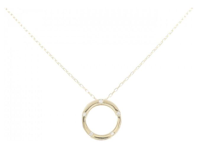 Autre Marque Collana in oro giallo K10 e diamanti