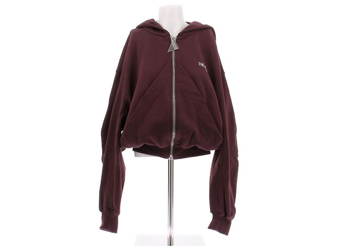 Sweatshirt Attico en coton bordeaux Taille 38