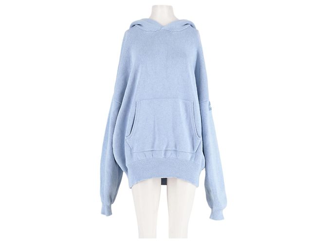 Autre Marque ALO Hoodie aus hellblauer Baumwolle