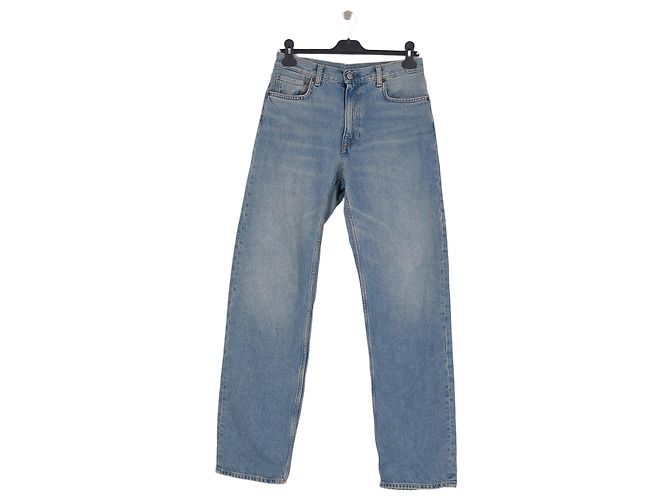 Cos Blaue Baumwolljeans mit geradem Bein