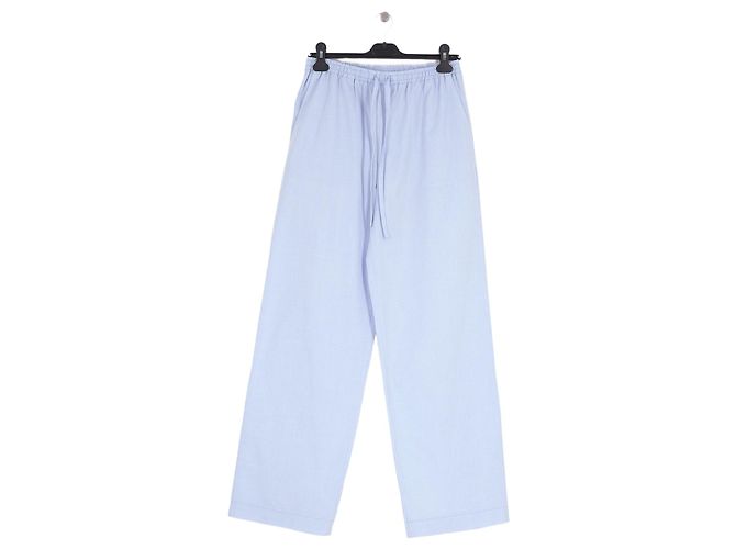 Loulou de Saison Pantalon en coton bleu