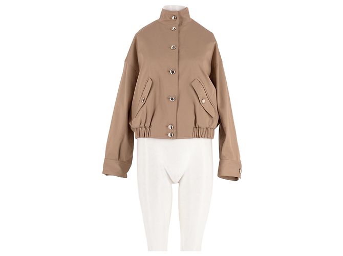 Giacca corta Maje beige in viscosa