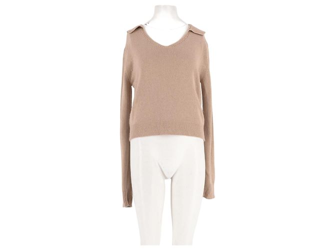 Autre Marque Pull AMIYA en laine beige