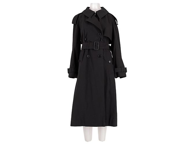 Trench Burberry in cotone nero