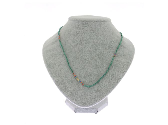 J.Crew Collar de perlas verdes