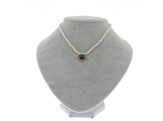 Autre Marque Collana Sorel in labradorite con perle