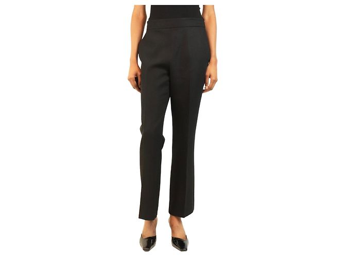 Gucci Schwarze gerade geschnittene Hose - Größe UK 8