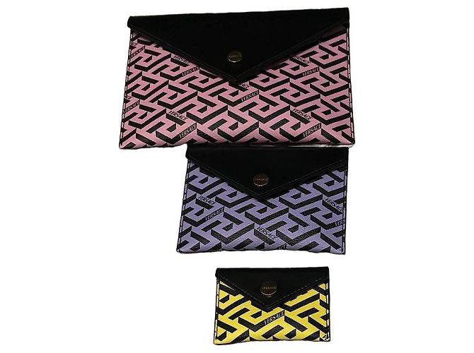 Medusa Versace Greca wallet and card holder set