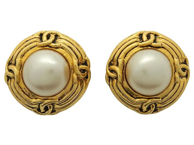 Orecchini a clip Chanel Gold