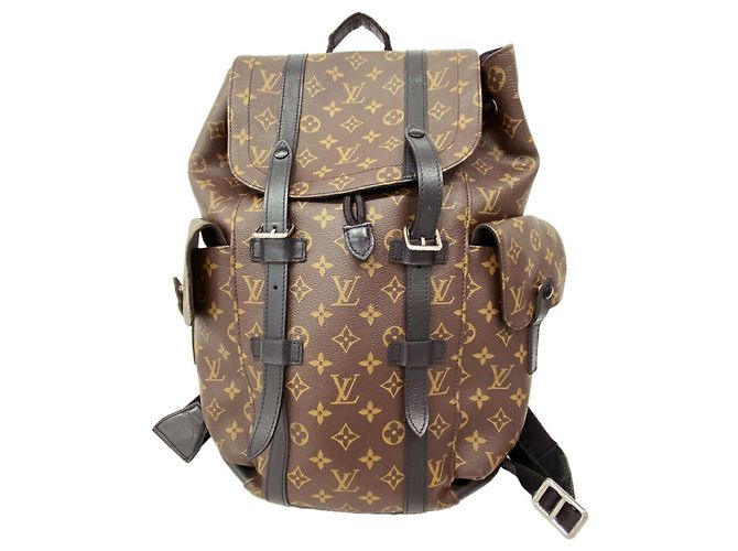 Mochila Louis Vuitton Monogram Macassar Christopher MM