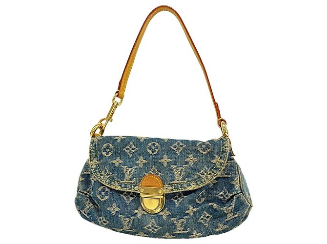 Louis Vuitton Monogram Denim Mini Pleaty Handtasche