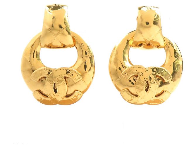 Boucles d'oreilles clips Chanel Gold