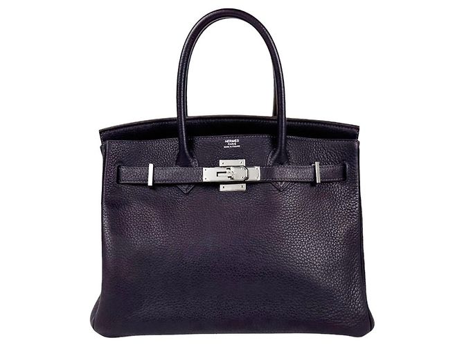 Hermès Borsa Hermes Birkin 30 in Raisin