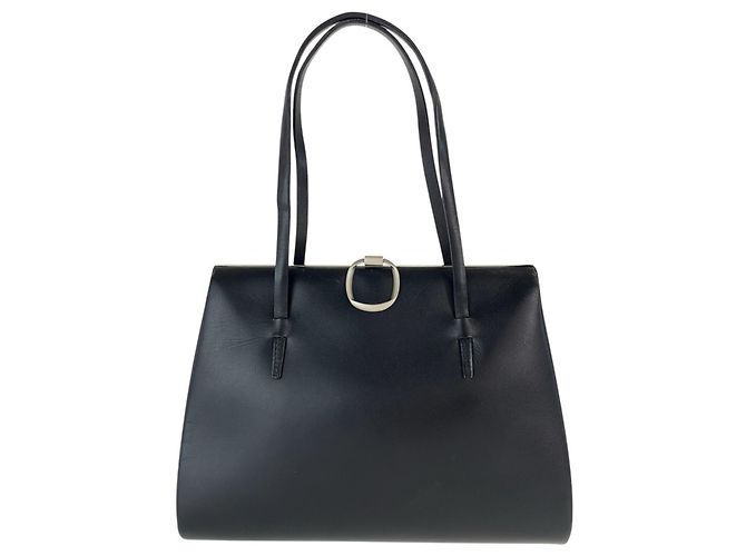 Loewe Tote Bag aus schwarzem Leder mit Münzbeutel
