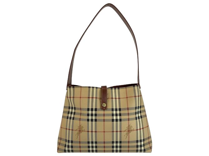 Borsa a tracolla Burberry Shadow Horse Check Pattern