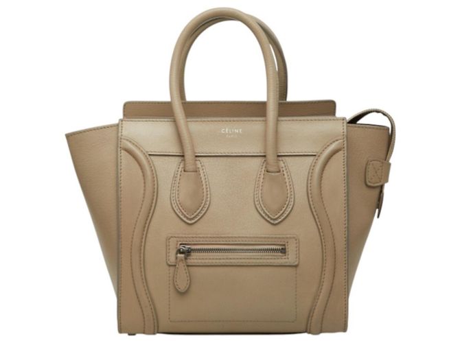 Céline Celine Luggage Micro Shopper Handbag
