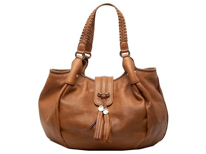Tote Gucci Marrakech em couro de bezerro marrom