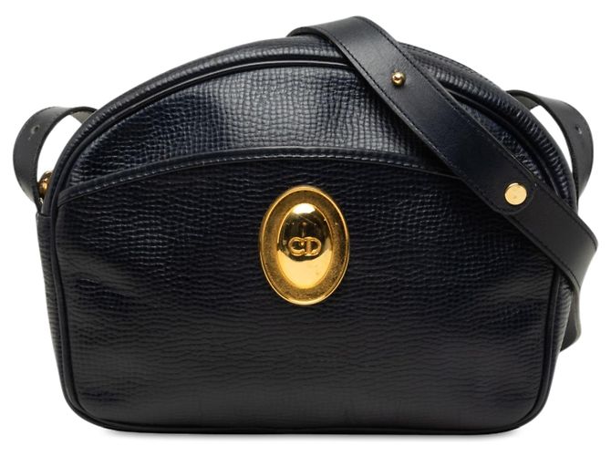 Borsa a tracolla Dior in pelle blu