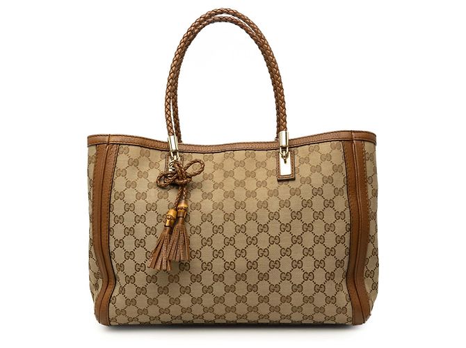 Gucci Bella Tote aus beigem GG Canvas