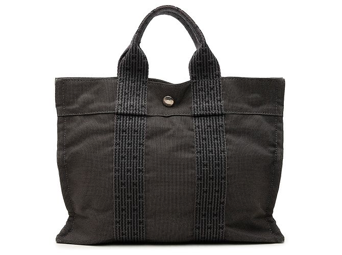 Hermès Gray Canvas Herline PM