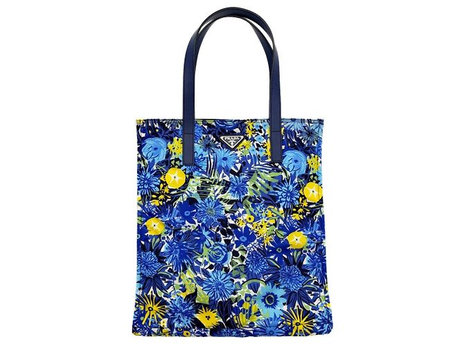 Prada Multicolor Nylon Tote Bag
