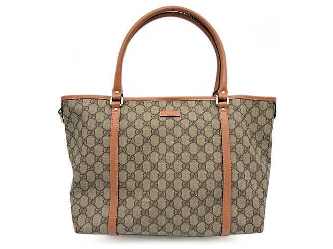 Saco Tote Gucci GG Plus Beige Brown