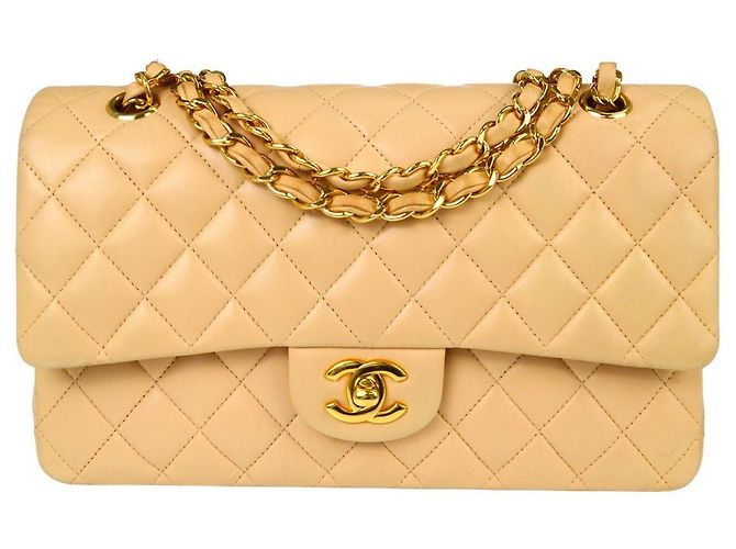 Chanel Vintage Classic Double Flap Quilted Lambskin Medium
