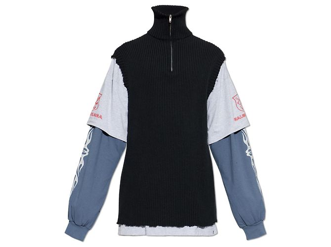 Balenciaga Sweatshirt with combined fabrics