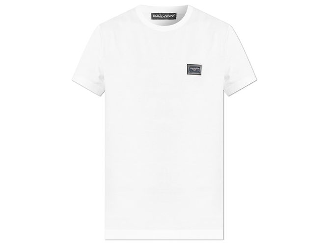 Camiseta Logo Dolce & Gabbana de algodón blanco