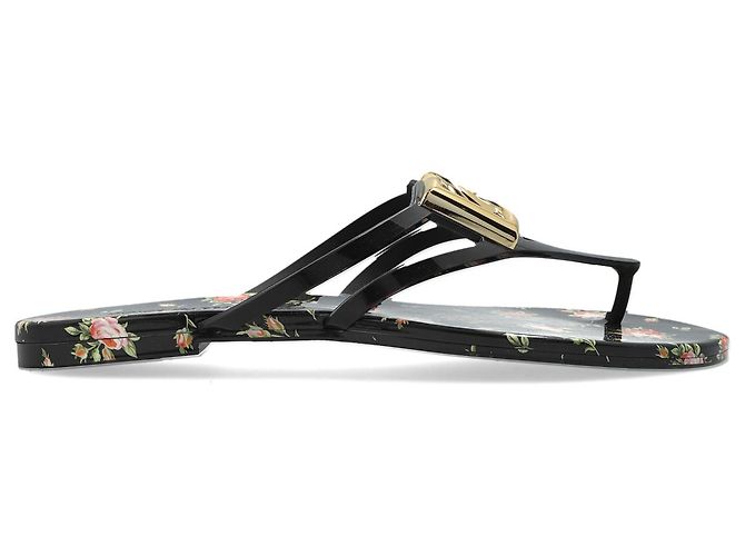 Dolce & Gabbana Rubber flip-flops with logo
