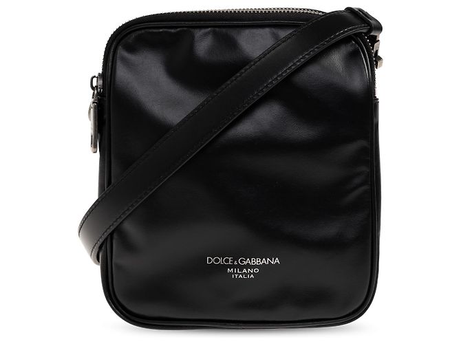 Dolce & Gabbana Leather Shoulder Bag Black